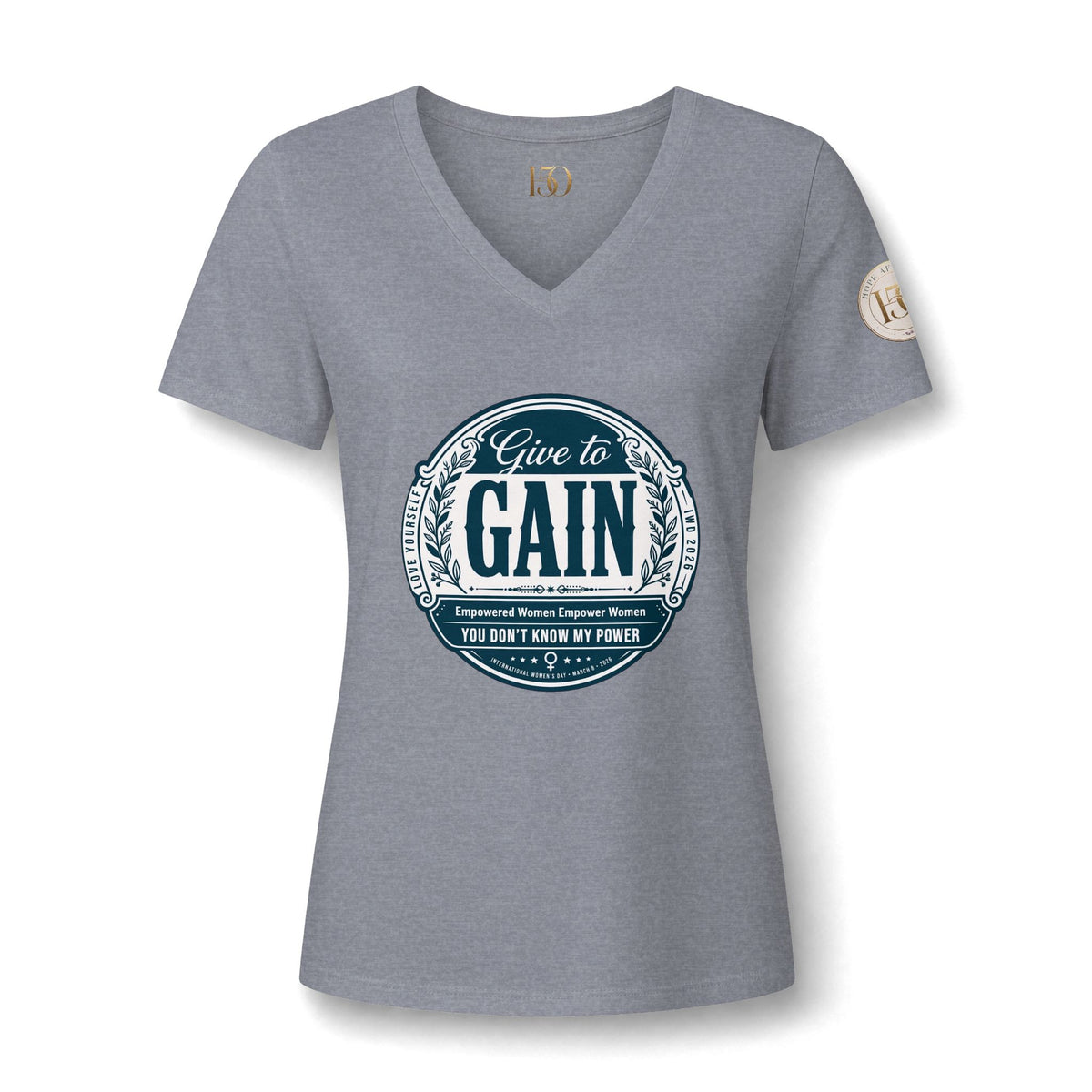 Beautiful Disaster V-Neck Tee-T-Shirt-Hope After 50-Color:Athletic Heather-Size:2XL-Printify