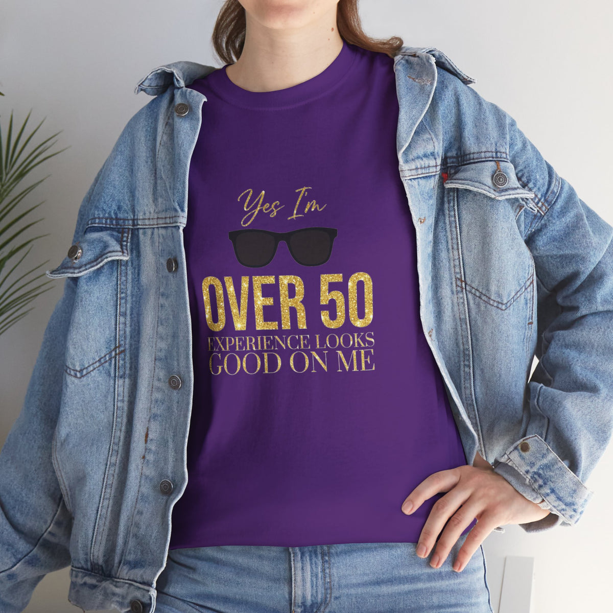Over 50 Women's T-Shirt – "Experience Looks Good on Me" | Inspirational Gift for Women