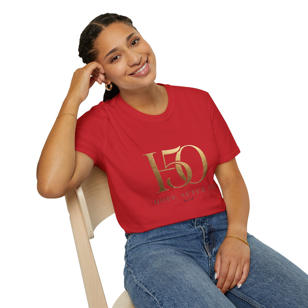 50th Anniversary Gold Foil T-Shirt – 'Hope After 50' Celebration Tee