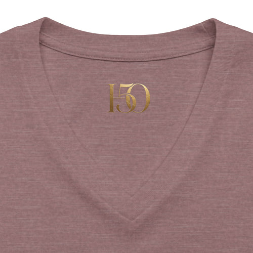 Beautiful Disaster V-Neck Tee-T-Shirt-Hope After 50-Color:Heather Mauve-Size:XL-Printify