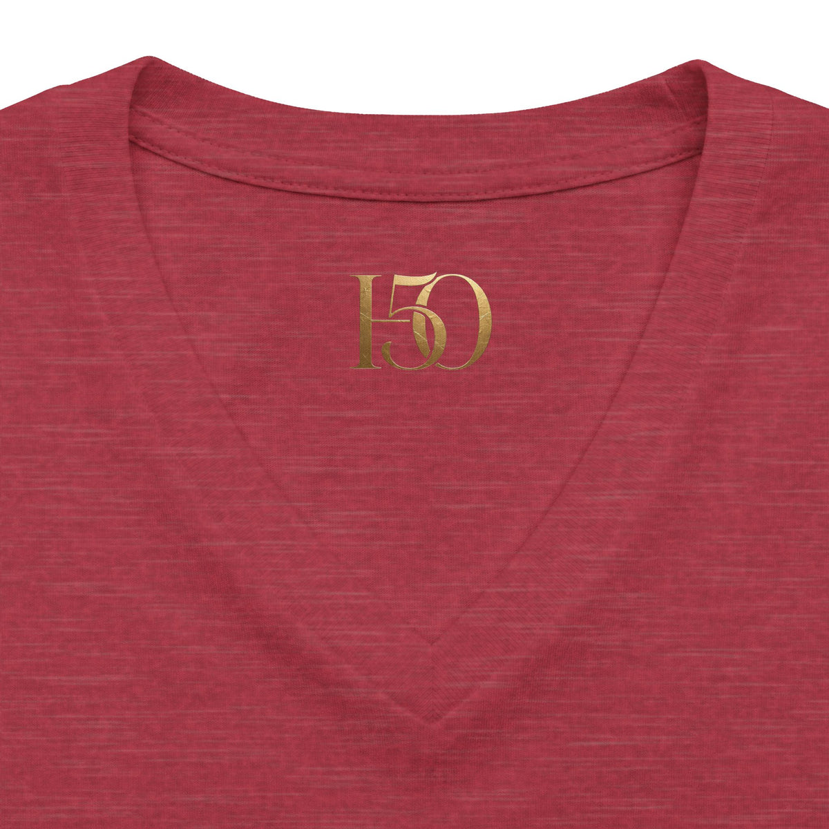 Beautiful Disaster V-Neck Tee-T-Shirt-Hope After 50-Color:Heather Red-Size:XL-Printify