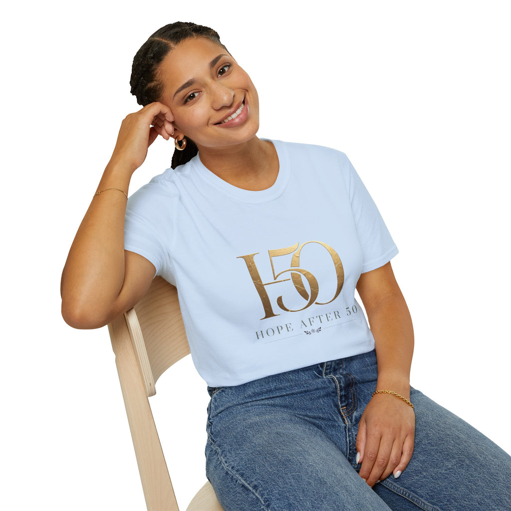 50th Anniversary Gold Foil T-Shirt – 'Hope After 50' Celebration Tee