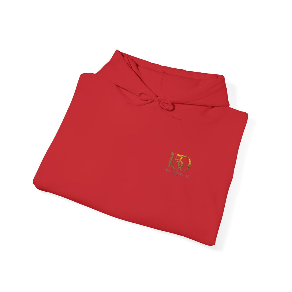 H50 Logo Hoodie — Gold Embroidery Celebration