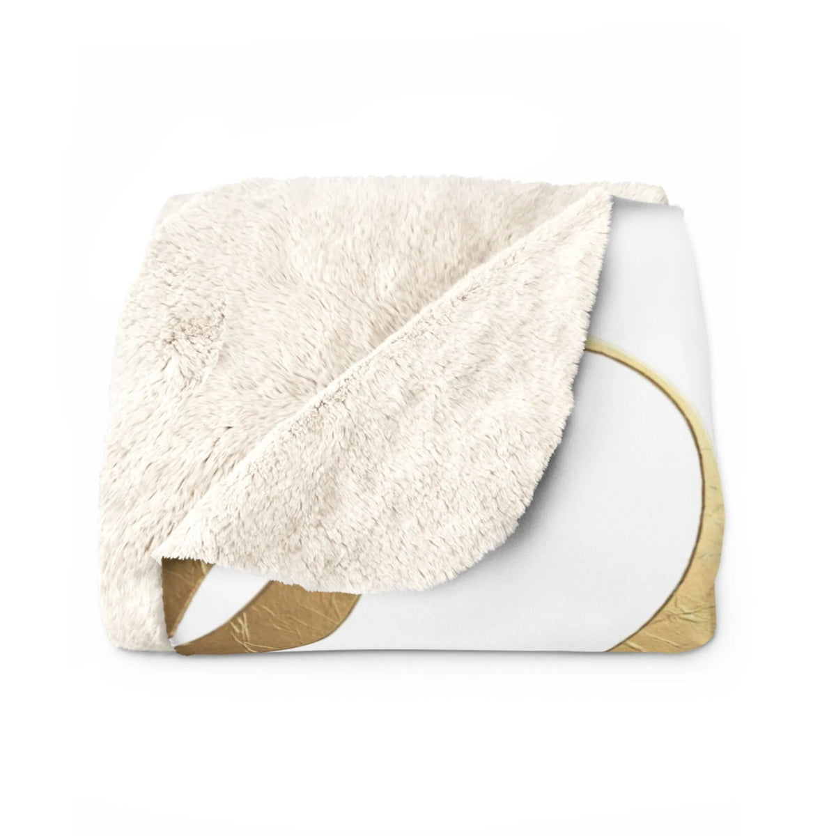 Sherpa Blanket - 'Hope After 50' Gold Throw-Home Decor-Hope After 50-Printify