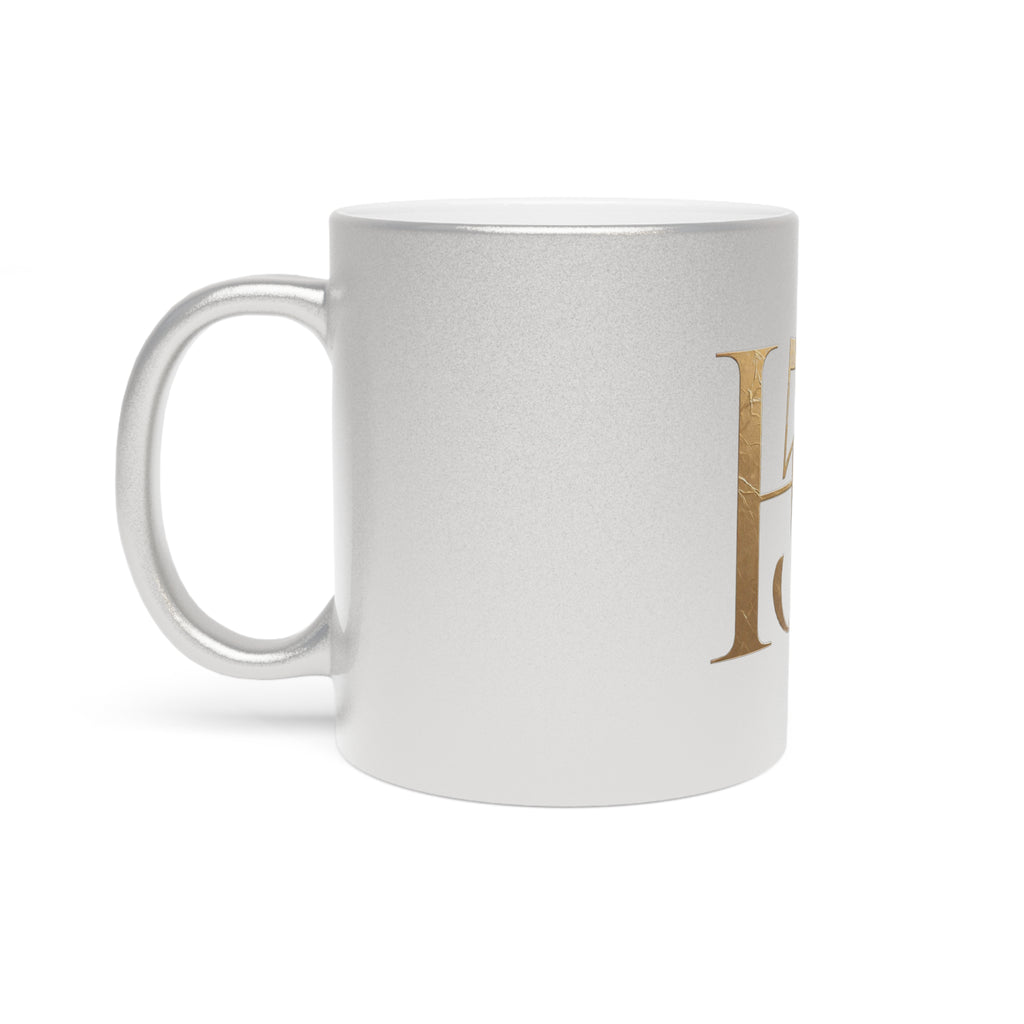 Hope After 50 Gold Metallic Mug — Silver Ceramic Coffee Cup-Mug-Hope After 50-Printify