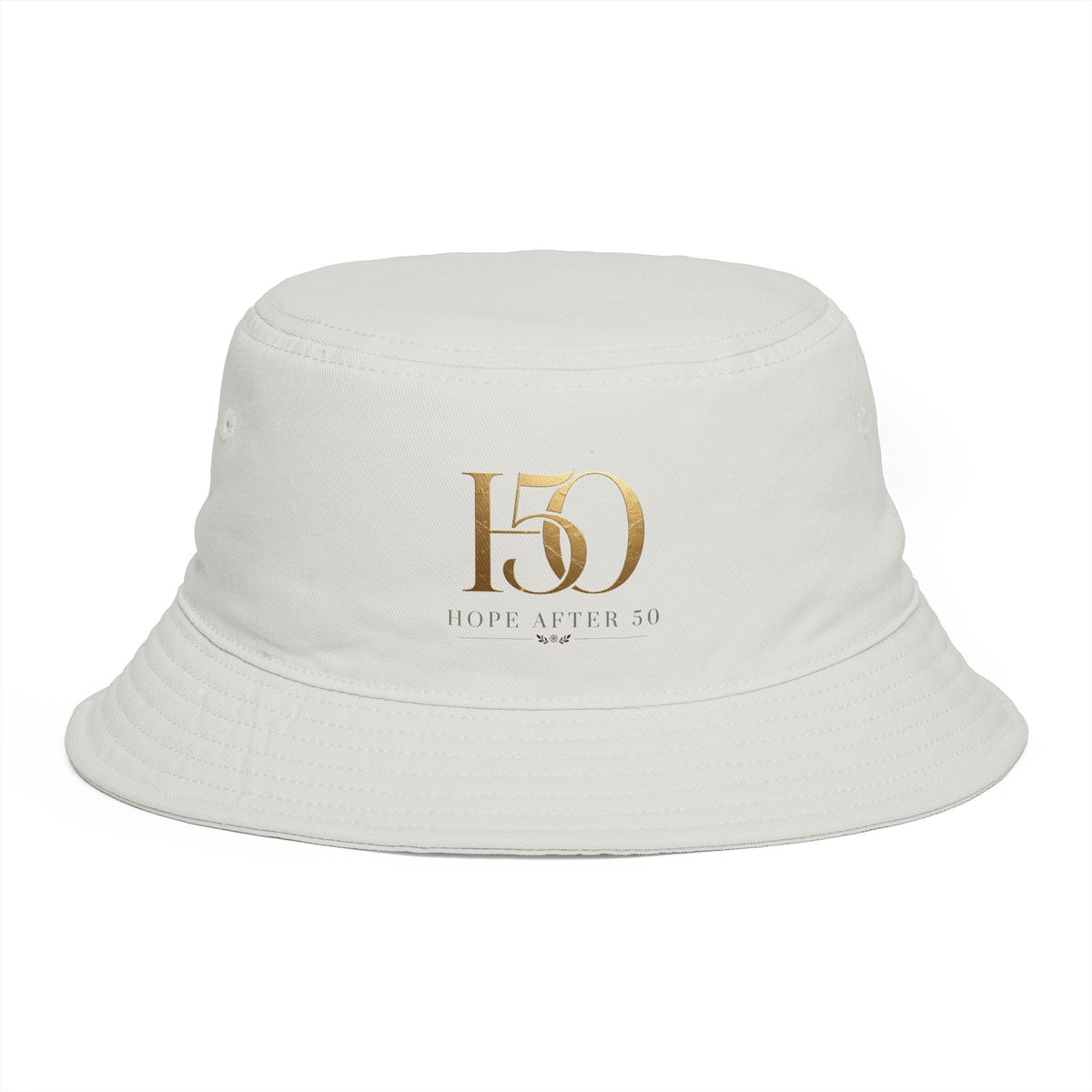 Hope After 50 Embroidered Bucket Hat - 50th Hat-Hats-Hope After 50-Printify