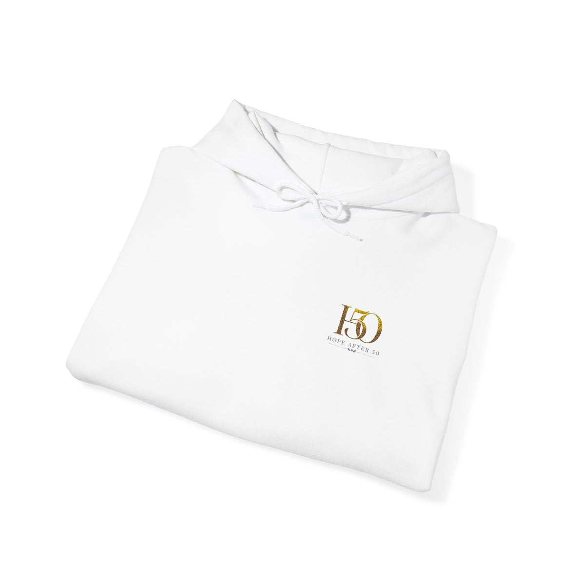 H50 Logo Hoodie — Gold Embroidery Celebration
