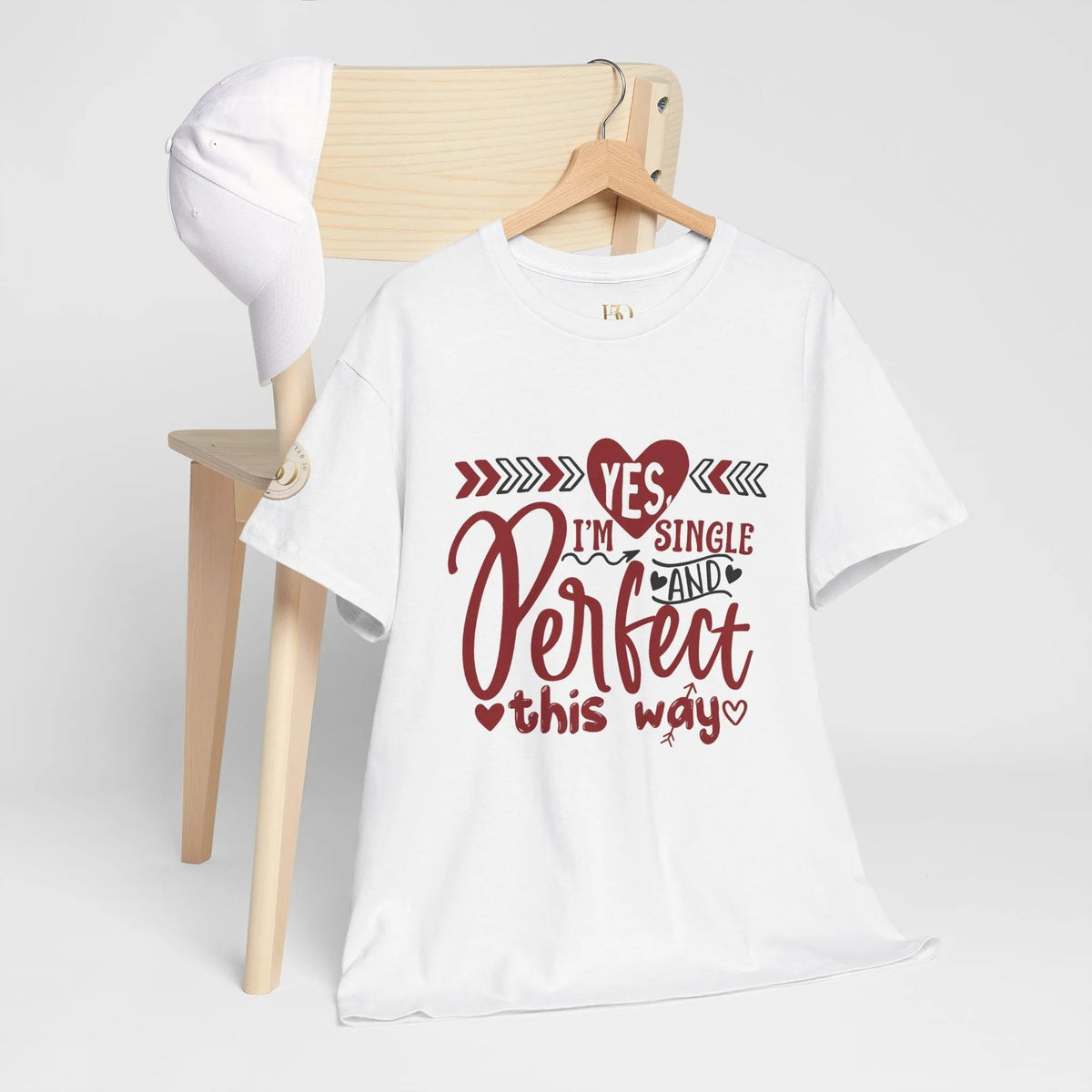 T-Shirt — "Yes I'm Single and Perfect This Way" Funny Single Pride Tee