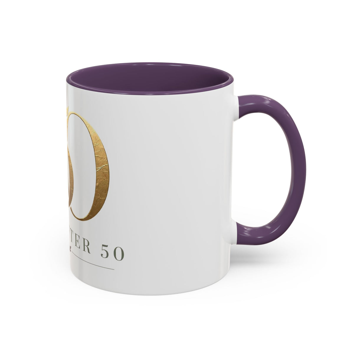 Hope After 50 Gold Accent Coffee Mug — 11/15oz Celebration Gift-Mug-Hope After 50-Printify