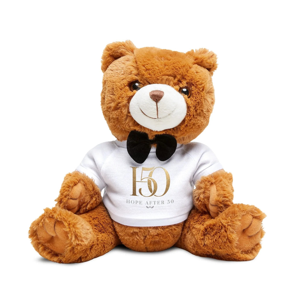 50th Teddy Bear with 'Hope After 50' T-Shirt