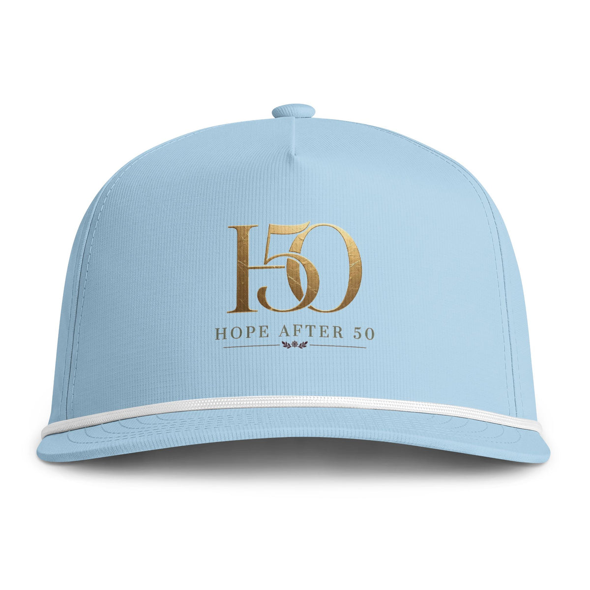 50 Hope After 50 Rope Cap — Embroidered Milestone 50th Hat