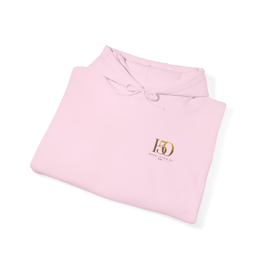 H50 Logo Hoodie — Gold Embroidery Celebration