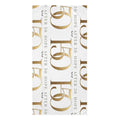 After 50 Hope Beach Towel — Gold Monogram Cotton Bath & Beach Towel