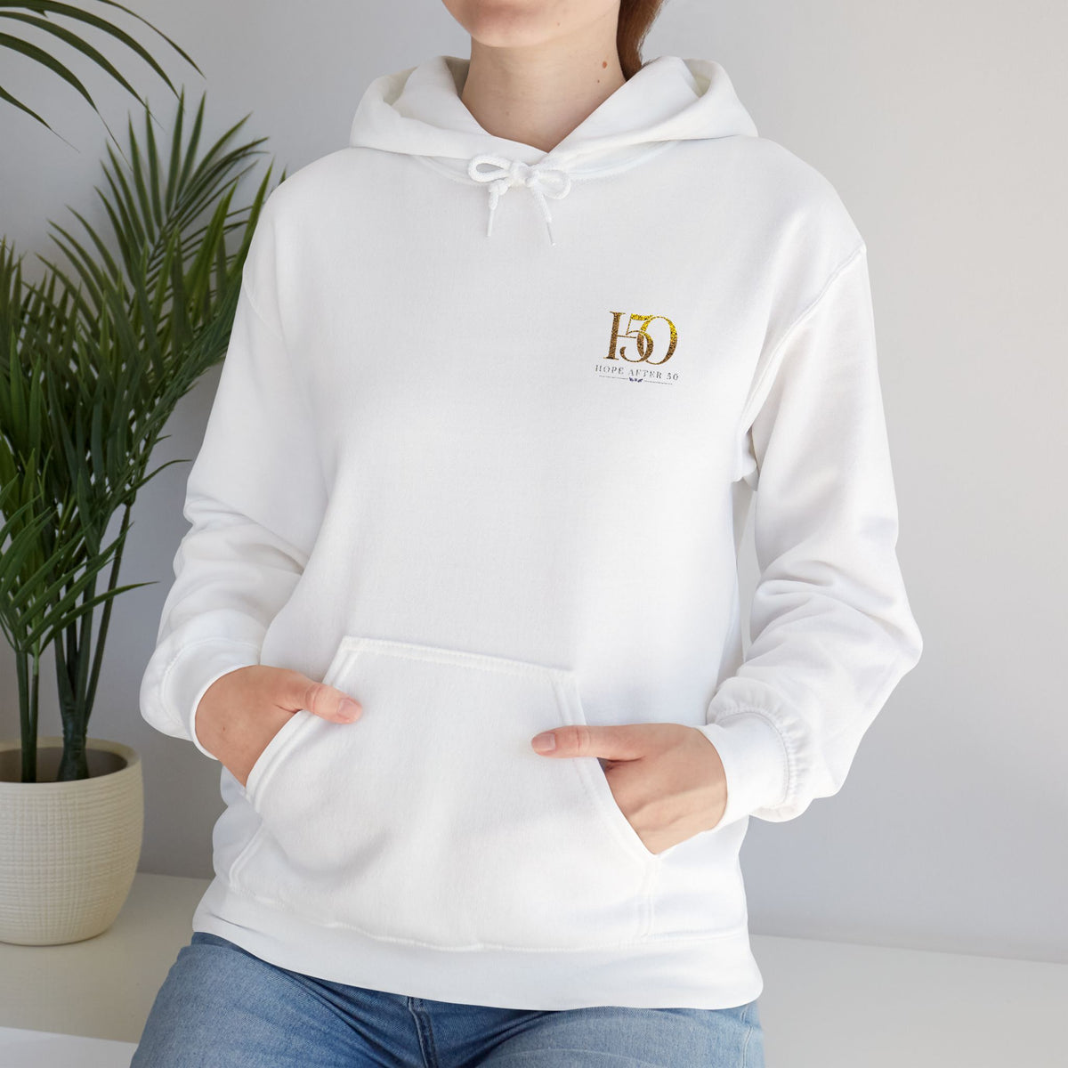 H50 Logo Hoodie — Gold Embroidery Celebration