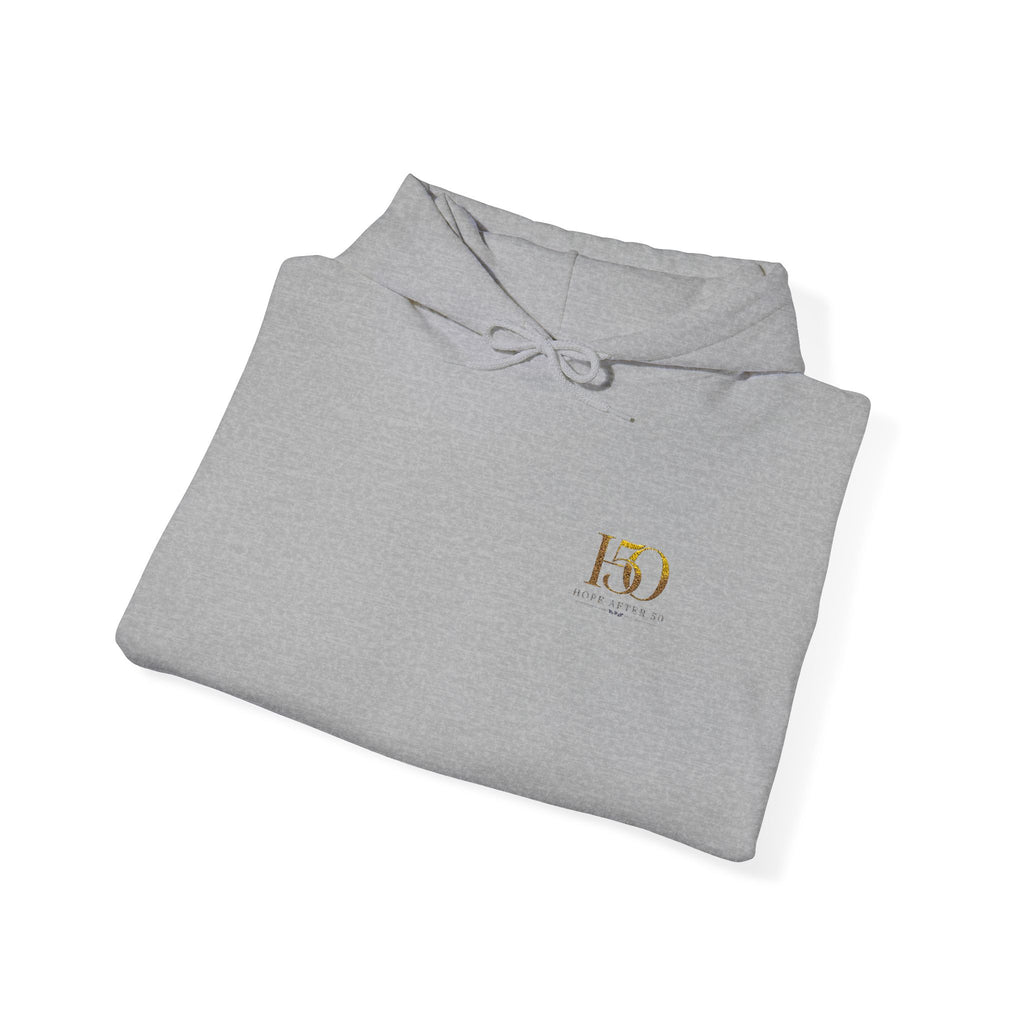 H50 Logo Hoodie — Gold Embroidery Celebration