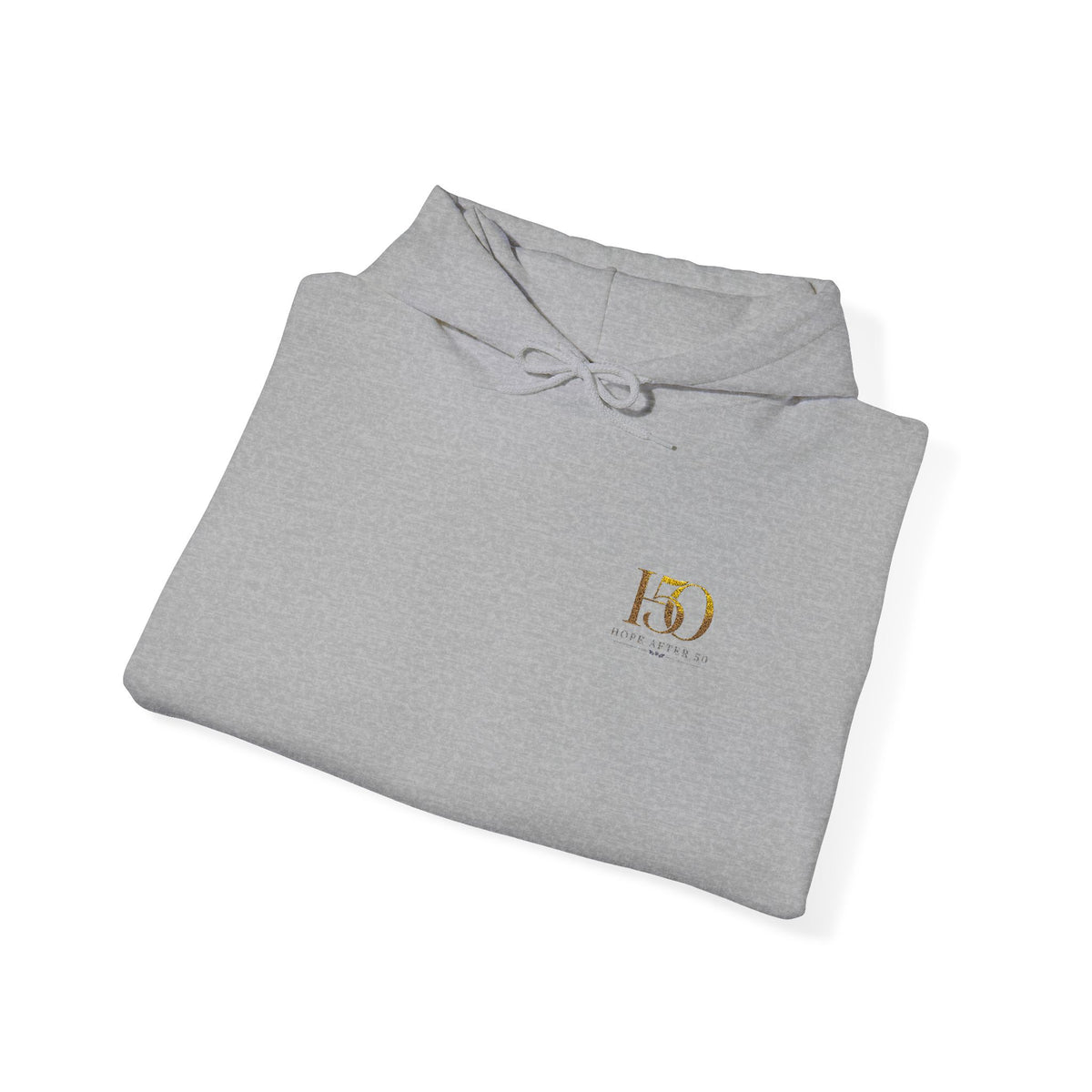 H50 Logo Hoodie — Gold Embroidery Celebration
