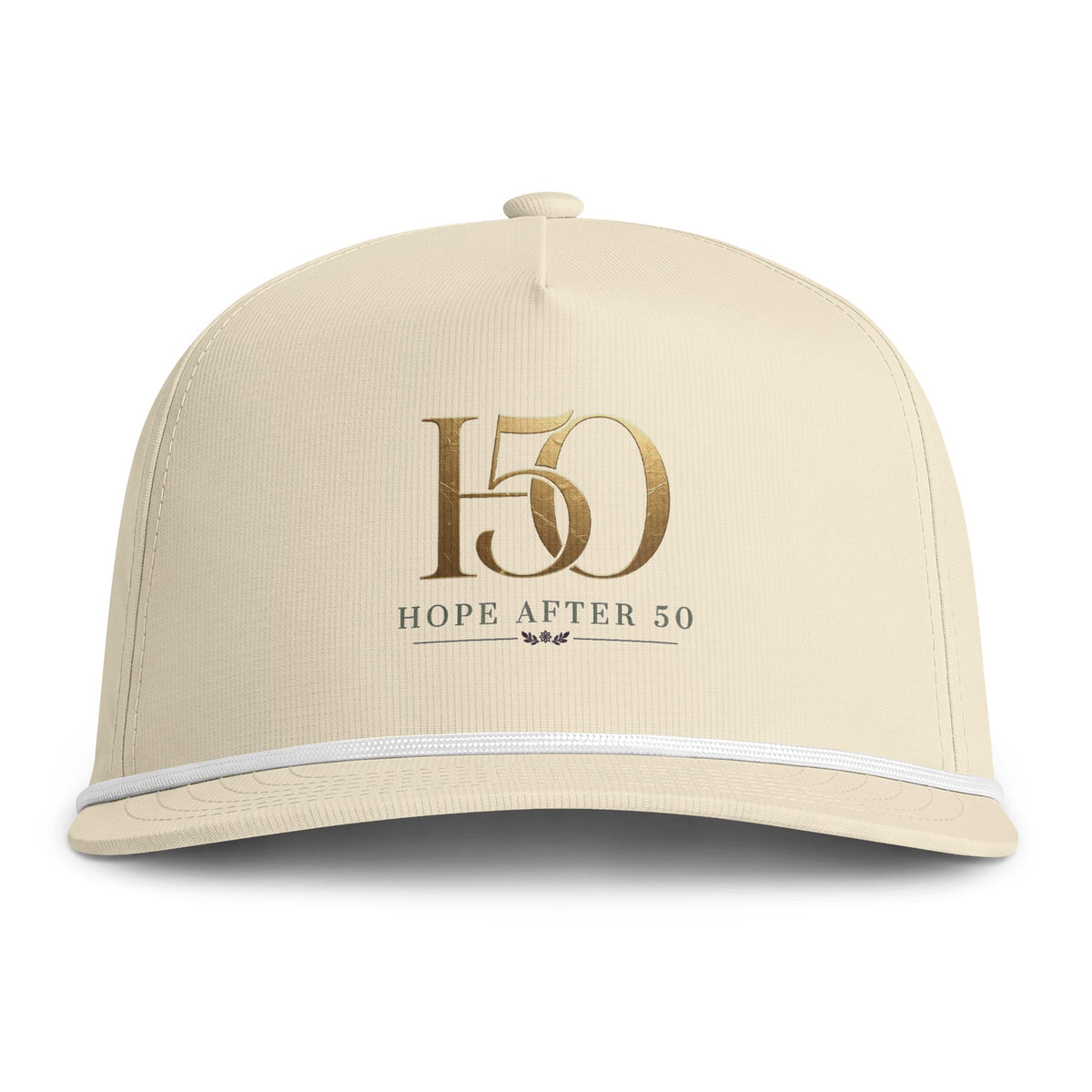 50 Hope After 50 Rope Cap — Embroidered Milestone 50th Hat