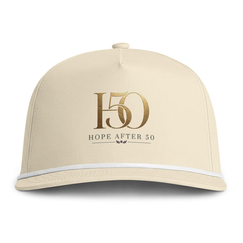 50 Hope After 50 Rope Cap — Embroidered Milestone 50th Hat
