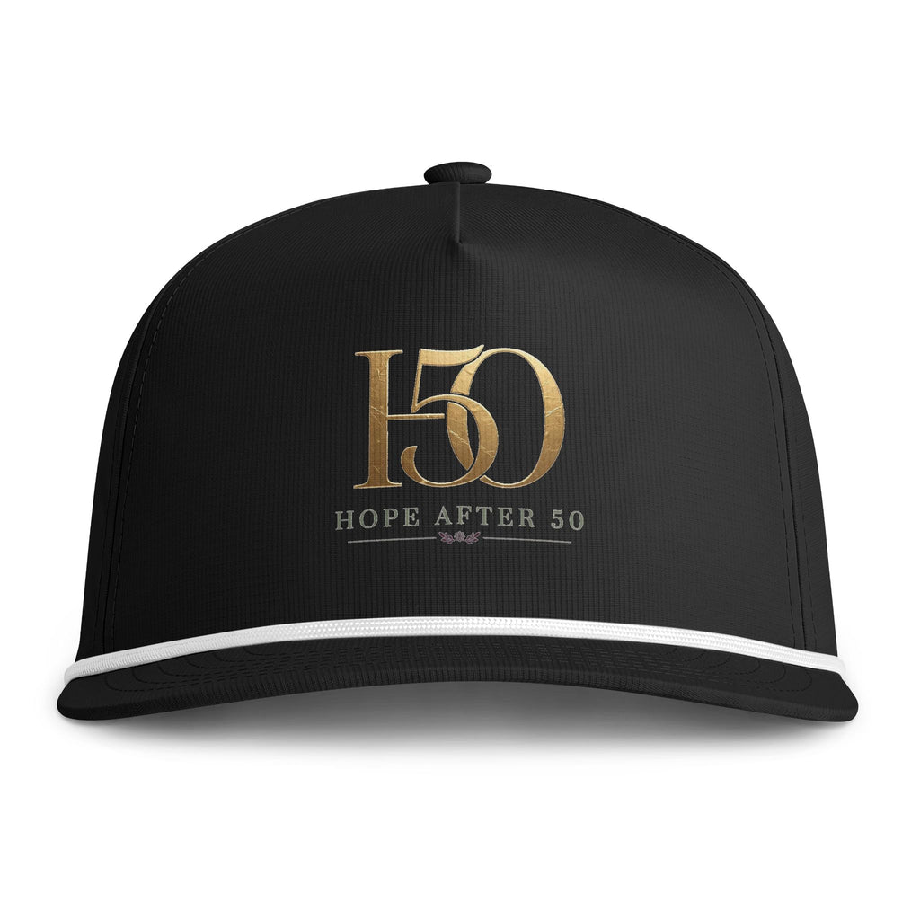 50 Hope After 50 Rope Cap — Embroidered Milestone 50th Hat