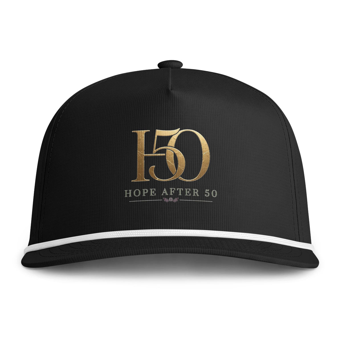 50 Hope After 50 Rope Cap — Embroidered Milestone 50th Hat
