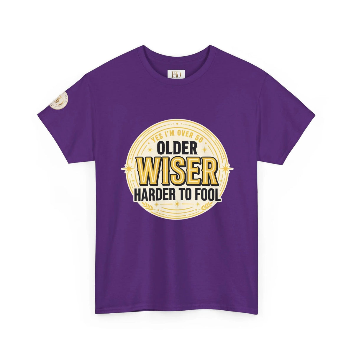Older, Wiser, Harder to Fool T-Shirt-T-Shirt-Hope After 50-Color:Purple-Size:3XL-Printify