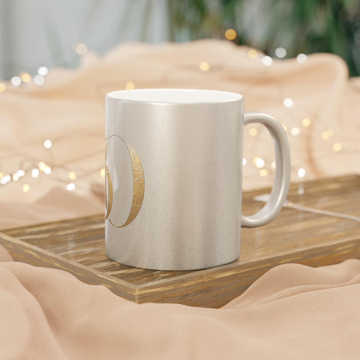 Hope After 50 Gold Metallic Mug — Silver Ceramic Coffee Cup-Mug-Hope After 50-Printify