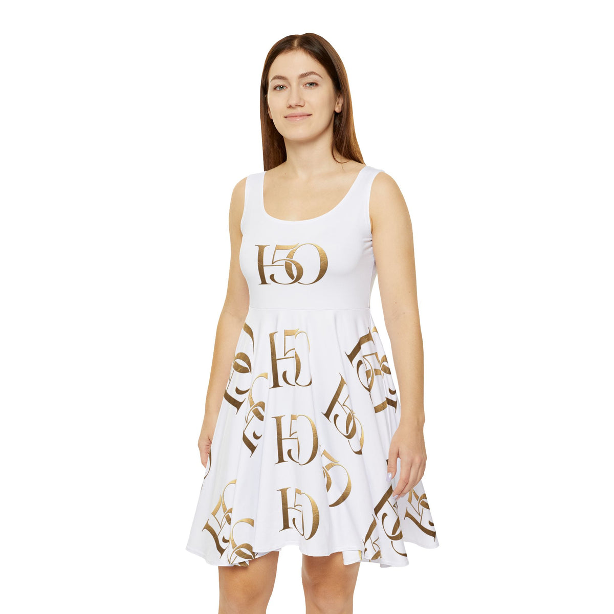 Hope after 50 Gold Monogram  Dress