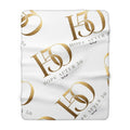 Sherpa Blanket - 'Hope After 50' Gold Throw-Home Decor-Hope After 50-Printify