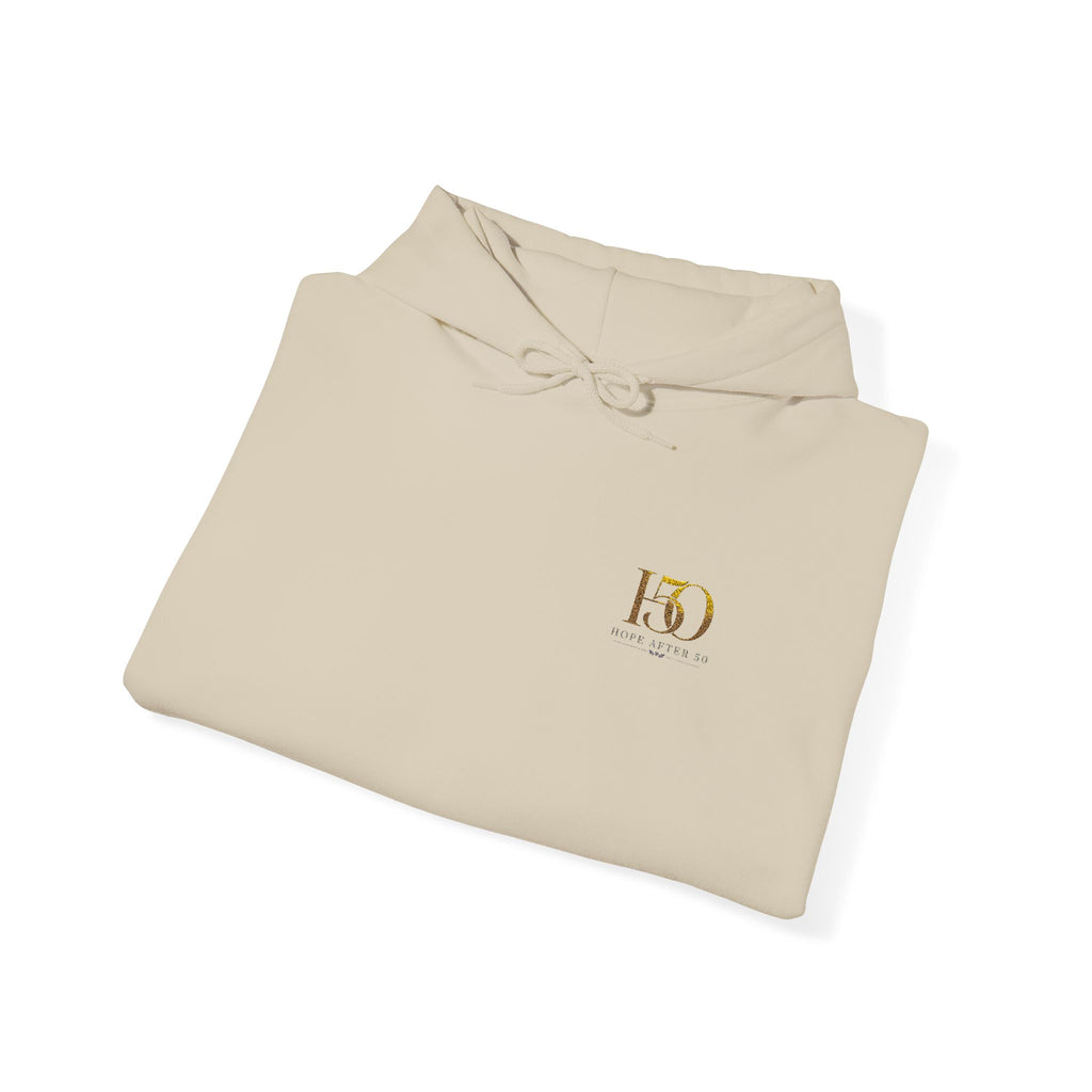 H50 Logo Hoodie — Gold Embroidery Celebration