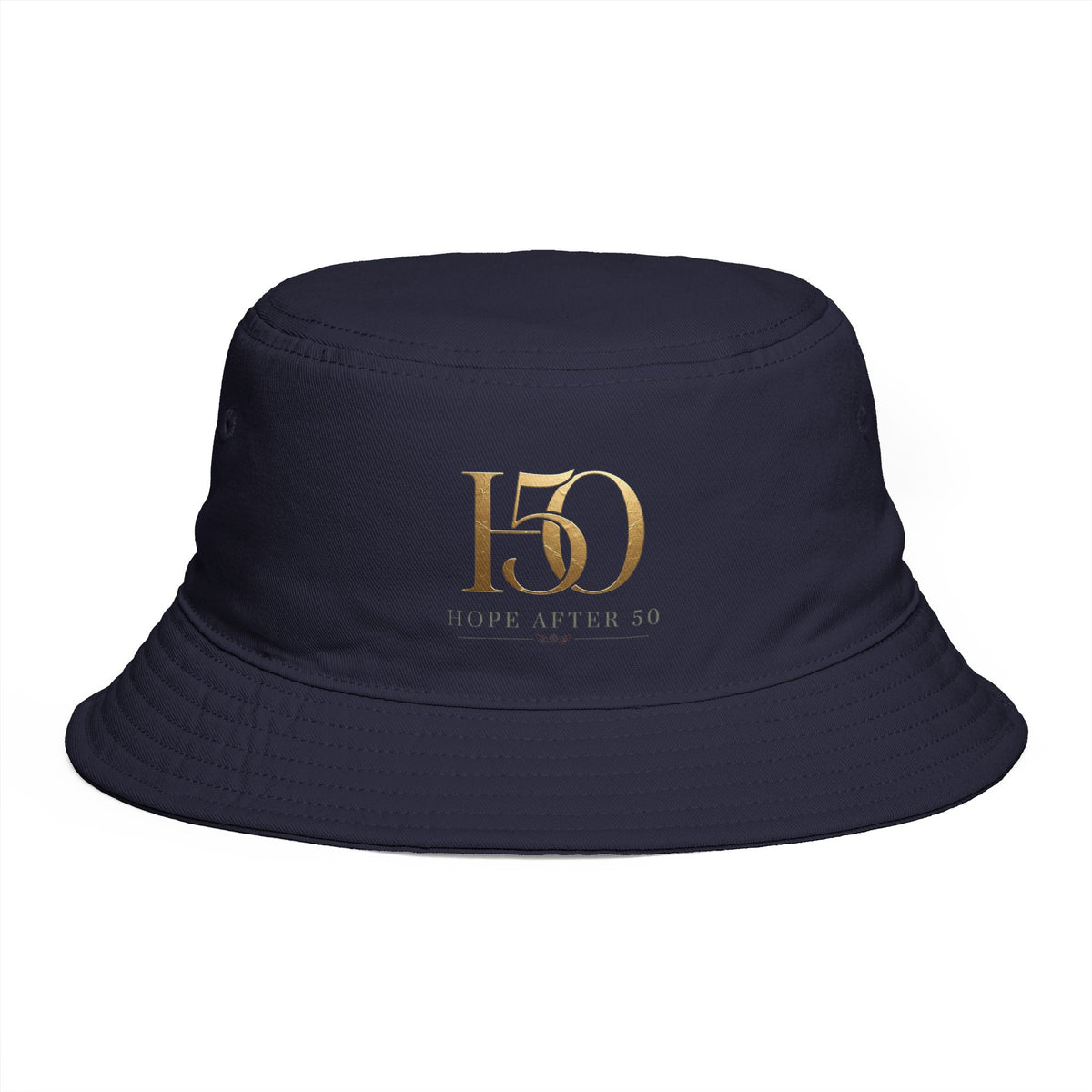 Hope After 50 Embroidered Bucket Hat - 50th Hat-Hats-Hope After 50-Printify