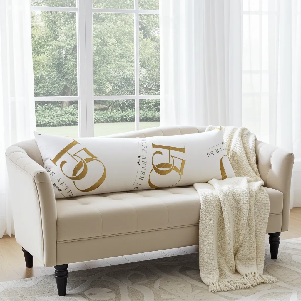 Hope After 50 Gold Foil Body Pillow — Commemorative Gift