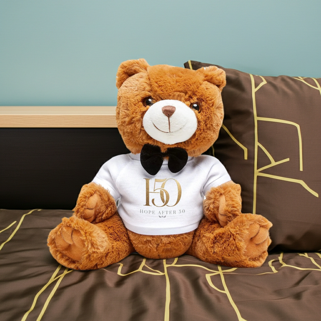50th Teddy Bear with 'Hope After 50' T-Shirt