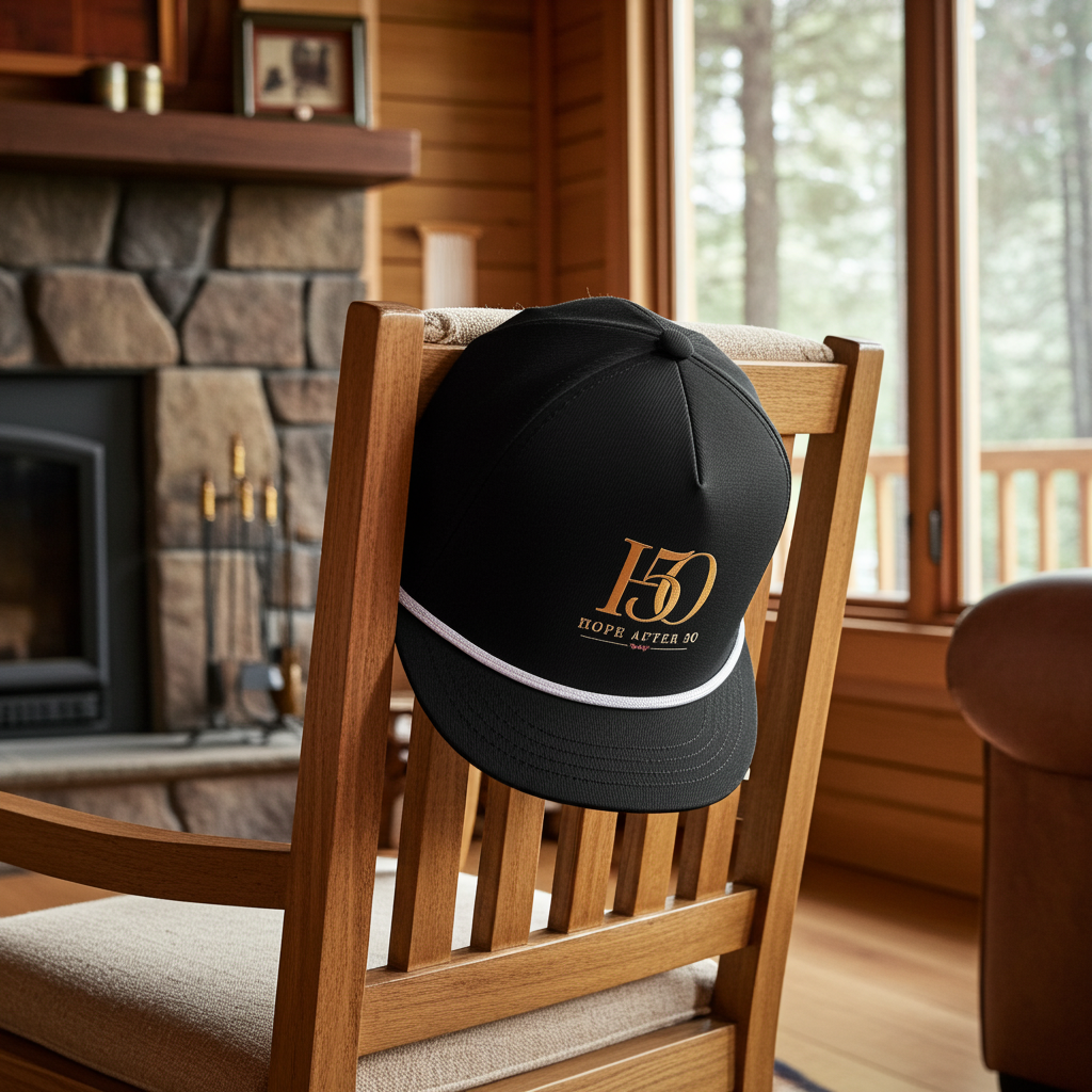 50 Hope After 50 Rope Cap — Embroidered Milestone 50th Hat