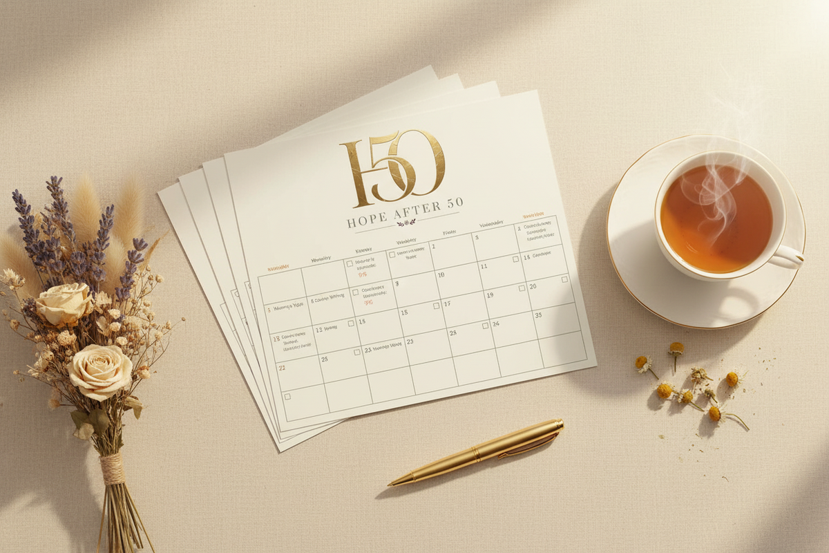 Hope After 50 — 30-Day Done-For-You Activity Calendar (Printable Digital Download)